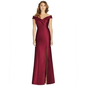 ALFRED SUNG NWT Burgundy Gown Dress - Size 6